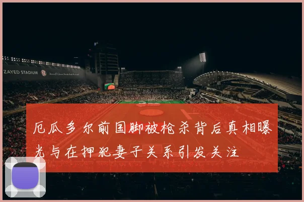 厄瓜多尔前国脚被枪杀背后真相曝光与在押犯妻子关系引发关注